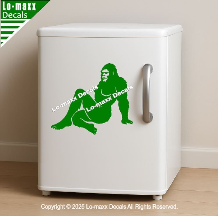 Sassy Squatch Bigfoot Vinyl Decal Funny Die Cut Sticker for Car Laptop Toolbox