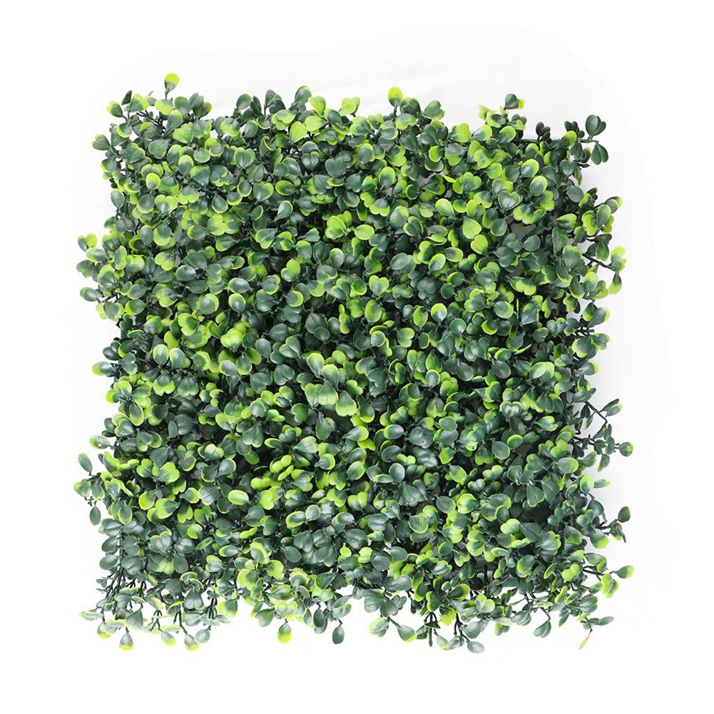 5 Pcs Artificial Green Wall Panels 25x25cm for Indoor and Outdoor Decoration