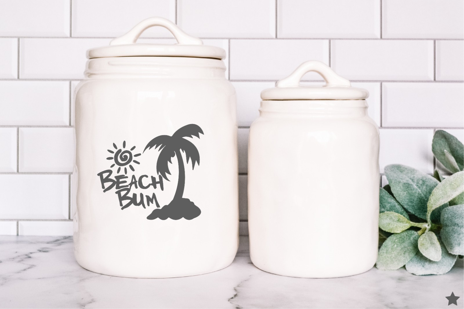 Beach Bum Palm Tree Decal Sticker Island Ocean Sea Life Sun Summer Vacation Love