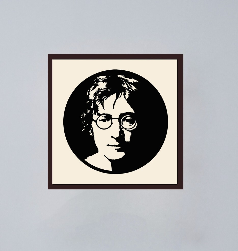 Handcrafted LP Record Vinyl Art Frame Home Decor – John Lennon (2) Edition
