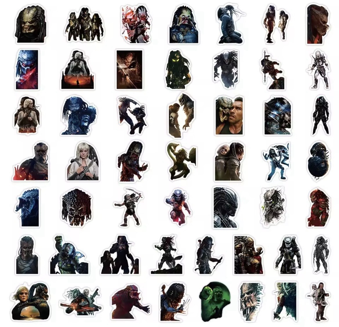 Movie Warrior Style Stickers 50pc Predator Theme Badlands Stickers FREE SHIPPING