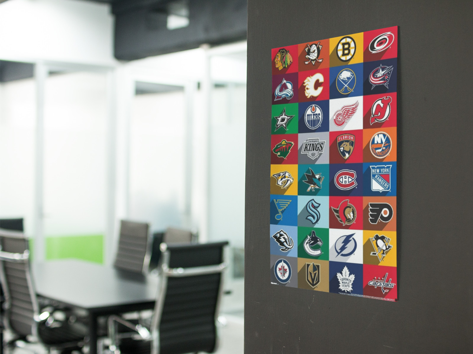 NHL HOCKEY TEAMS Wall Vinyl Decal Poster Canvas Print Removable Adhesive