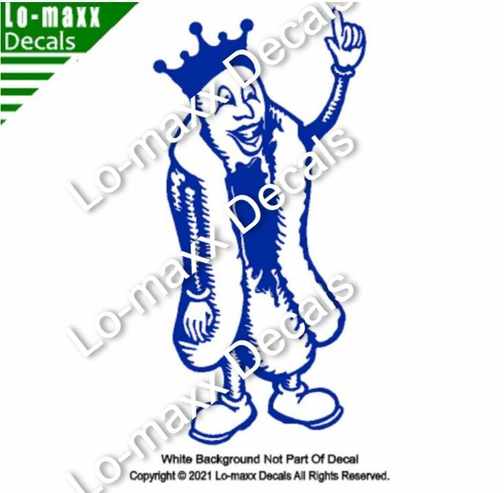 Hot Dog King Cartoon Retro Style Original Graphic Design Die Cut Vinyl Decal