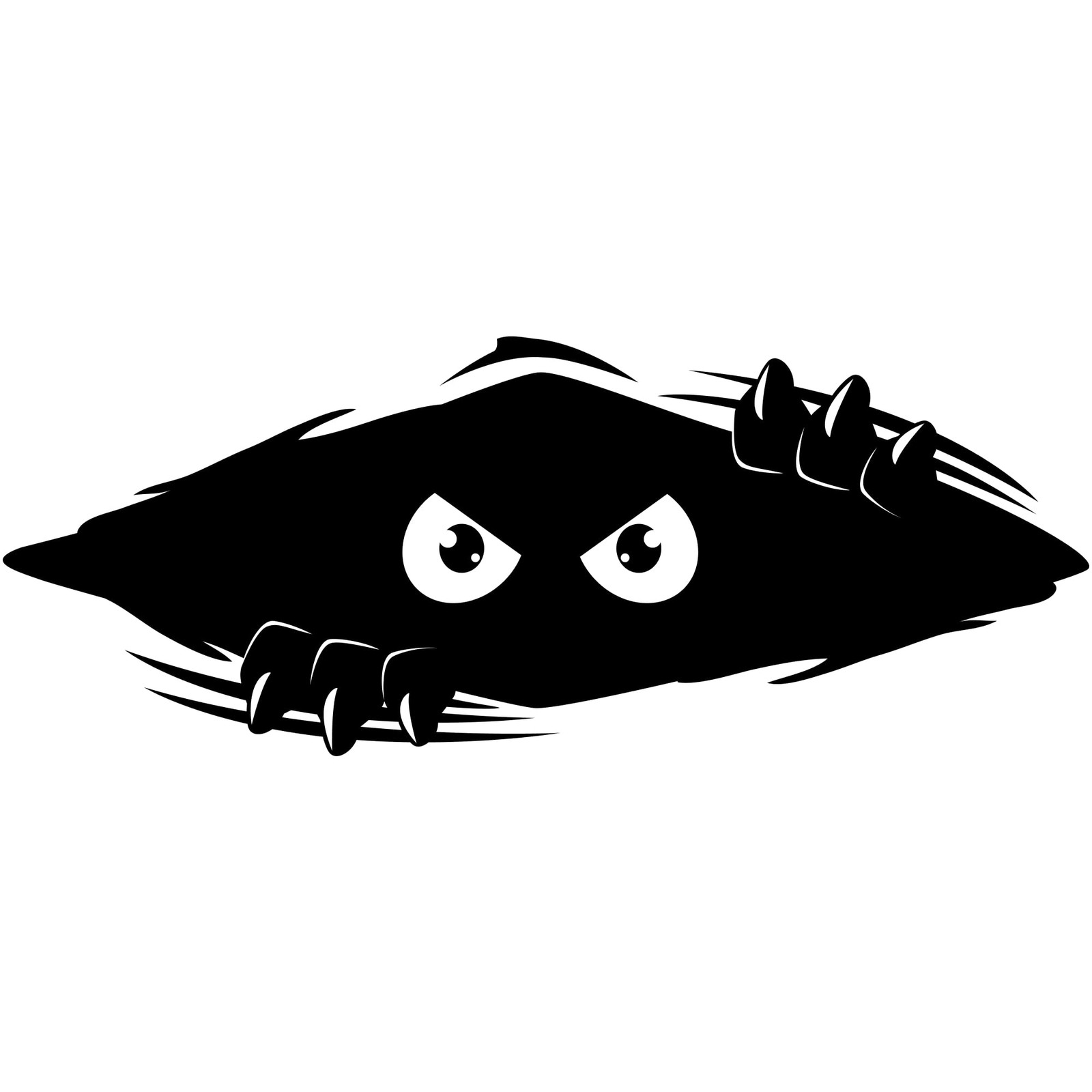 Peeking Monster Car Decal – Vinyl Bumper Sticker for Vehicles, Trucks, Windows