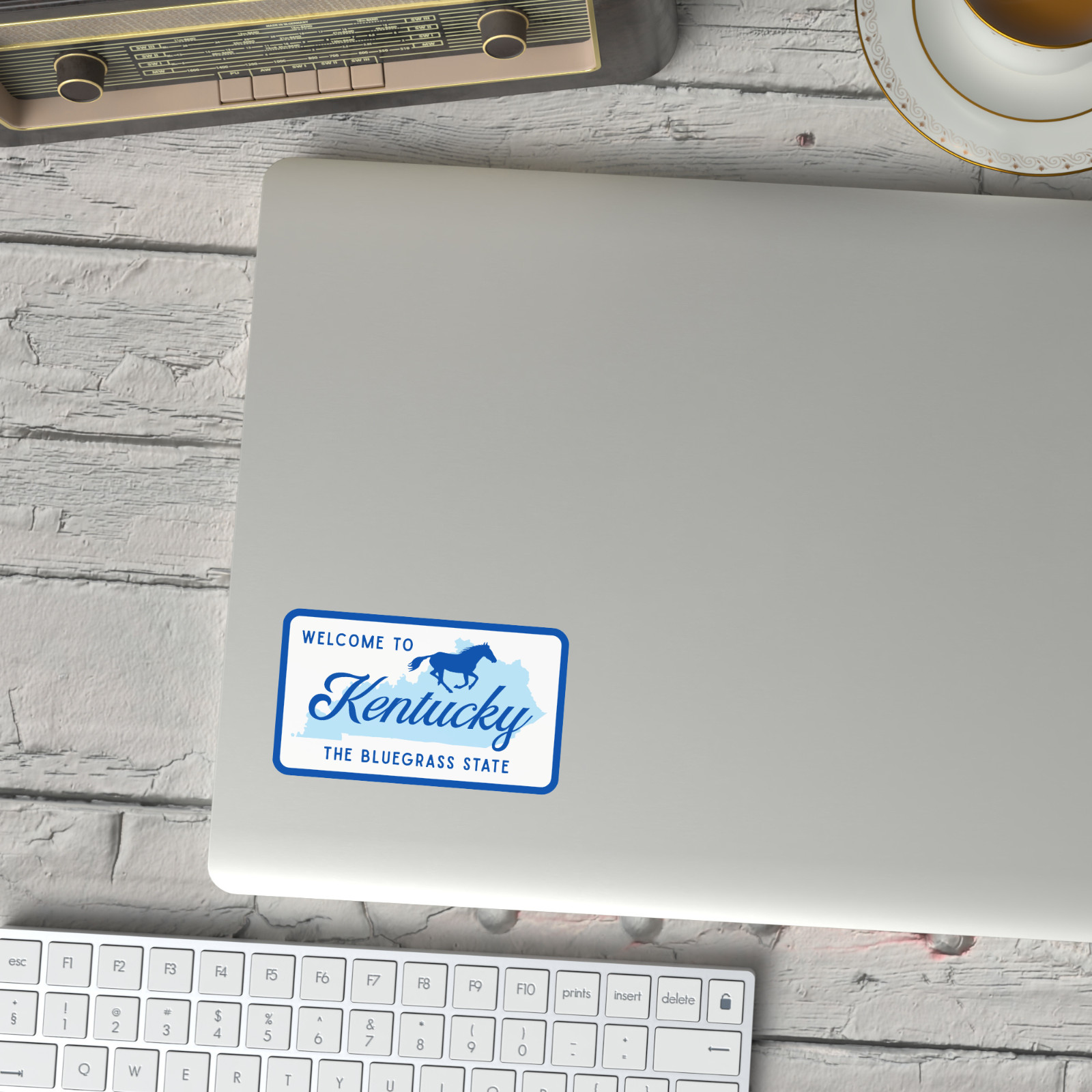 Welcome to Kentucky Sticker The Bluegrass State Vinyl Decal Waterproof Travel