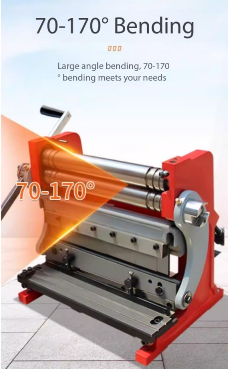 Manual Three-in-One Bending Machine for Copper, Iron, Aluminum, and Steel Plates