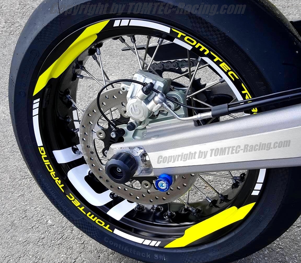 Felgenringaufkleber Wheels Decor Rims Supermoto Husqvarna 701 FS Fe 450 501 610