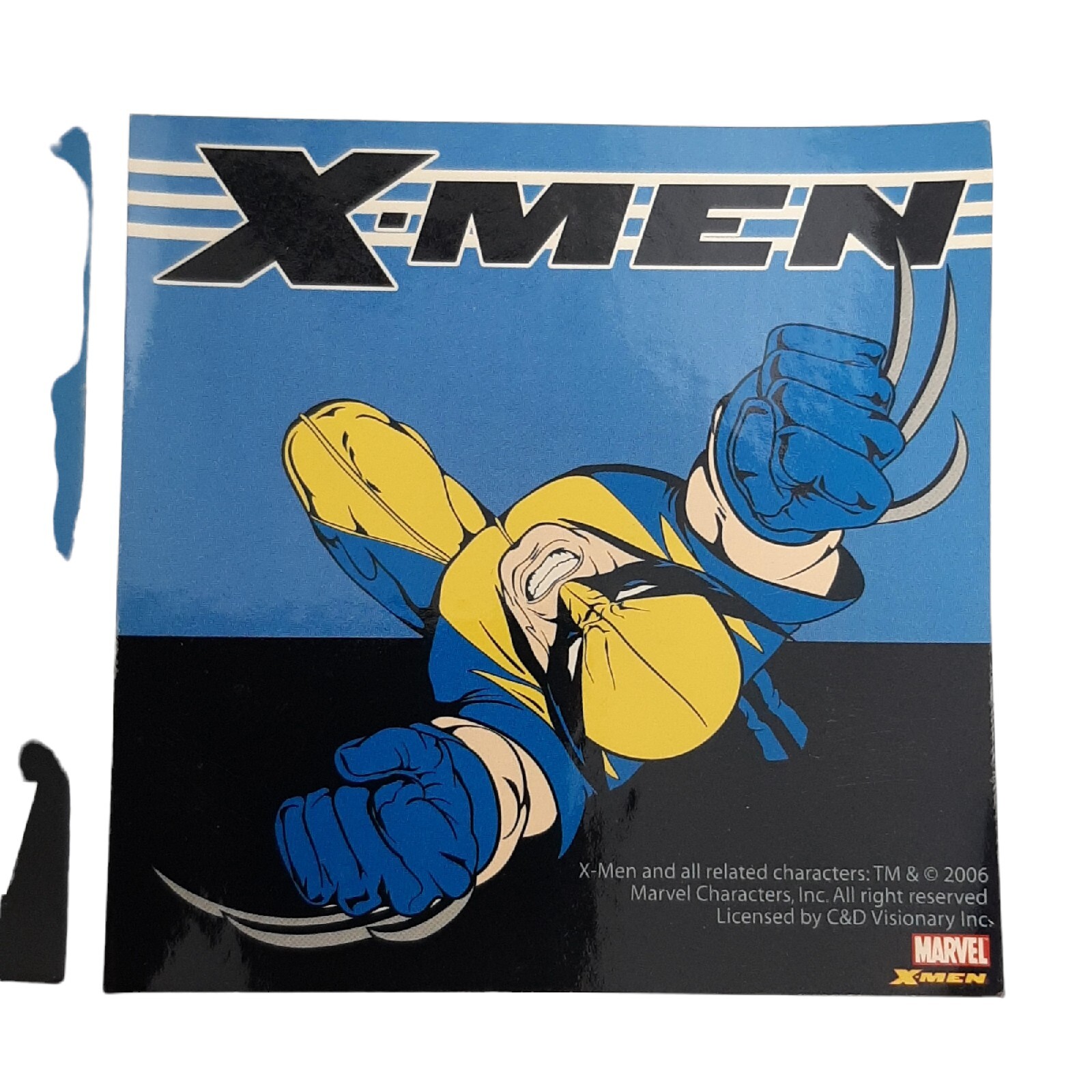 11 Marvel X-men Sticker Lot 4"x4" 9 Square & 2 Round