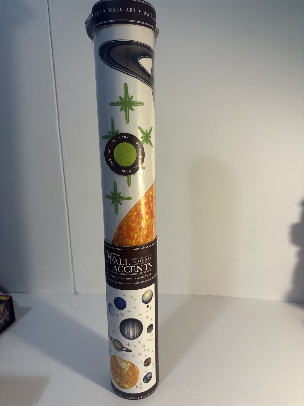 Solar System Glow Wall Accents Decal, Multi Colored 27.56 Inch.x1969inch. NWT