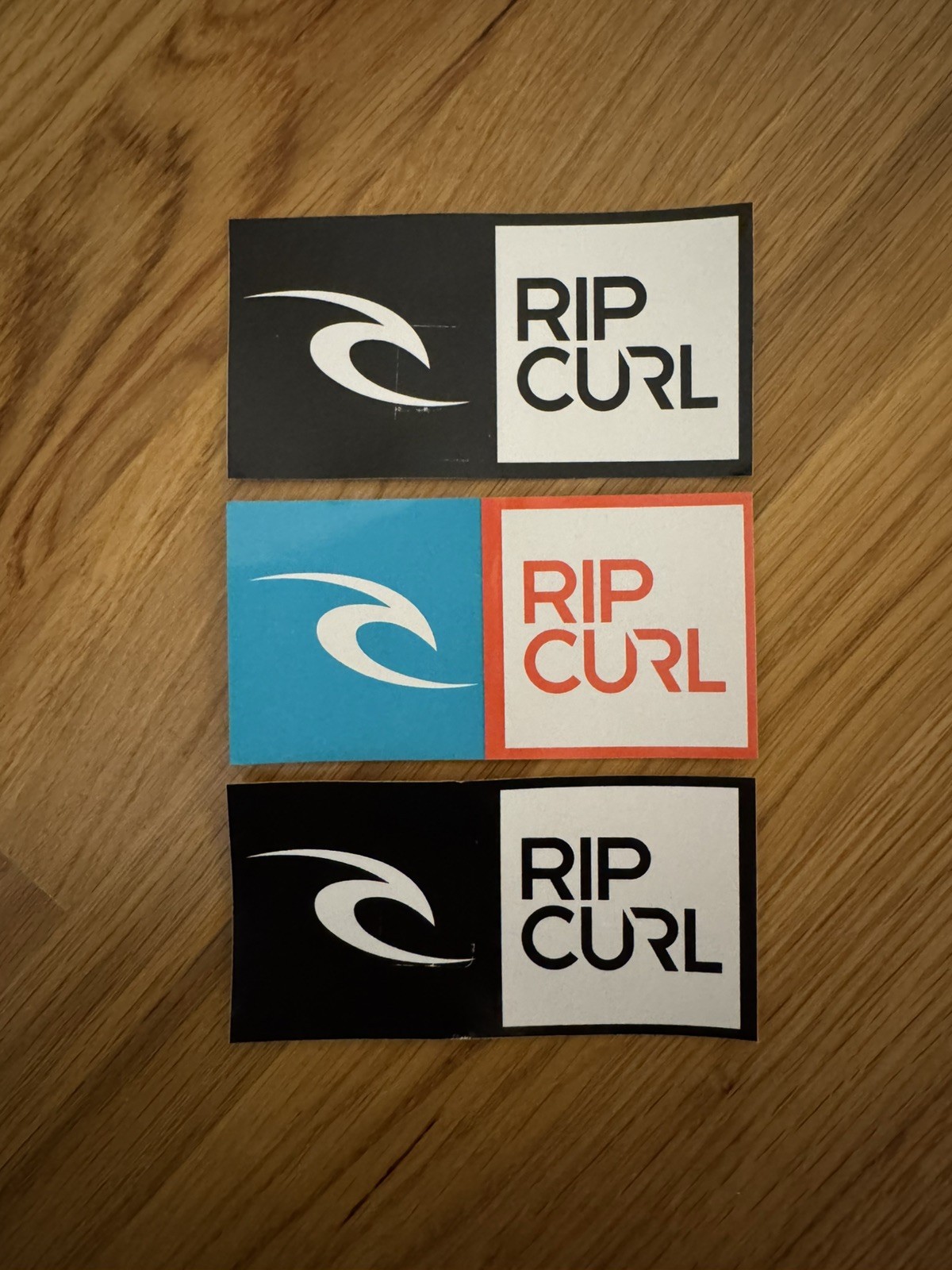 Lot of Six Rip Curl Stickers – Die cut window Decal Surf Surfboard Surfing Beach