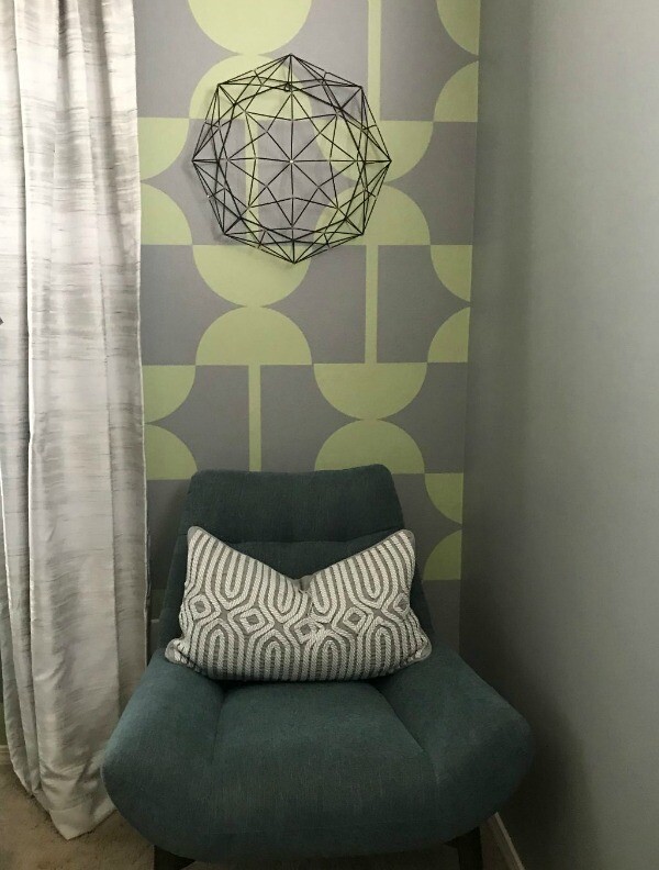Mid Century Modern Wall Decor, Retro Wall Decal, Modern Nursery Decor, Geometric