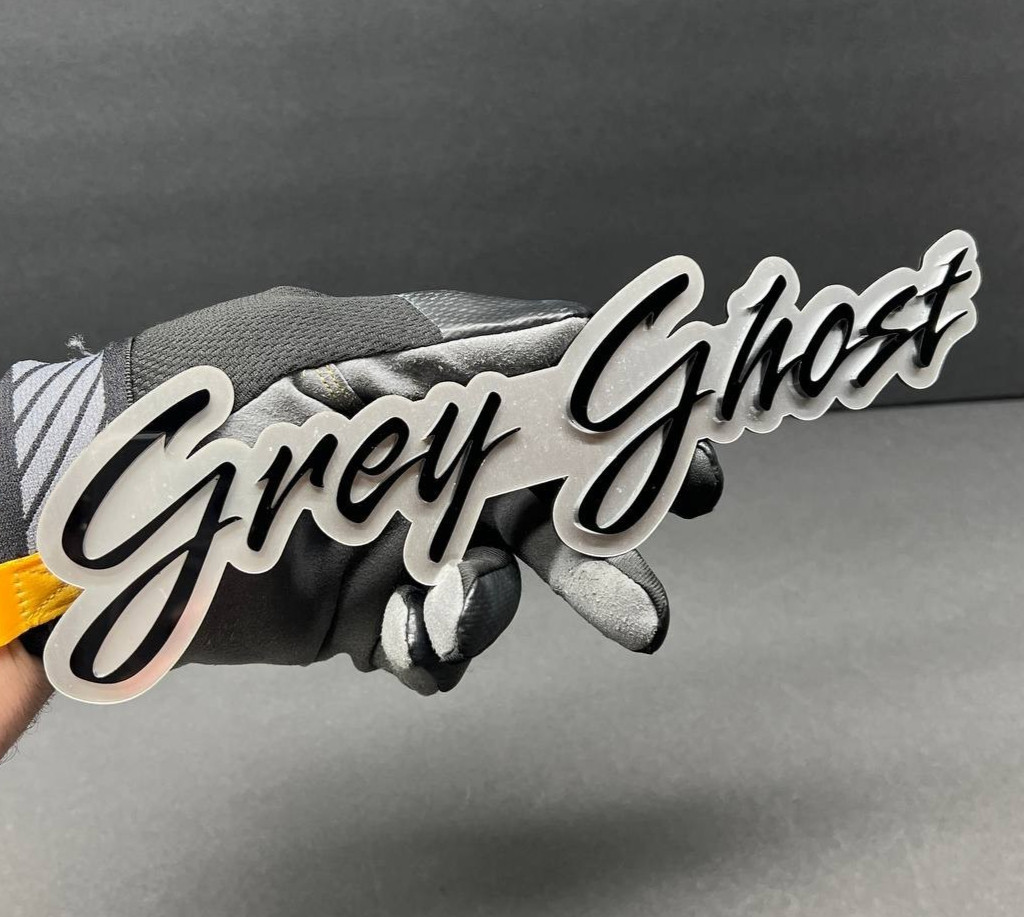 Custom Lazer Cut LOGO MULTI COLOR Car Acrylic Emblem Badge Customized Text Names