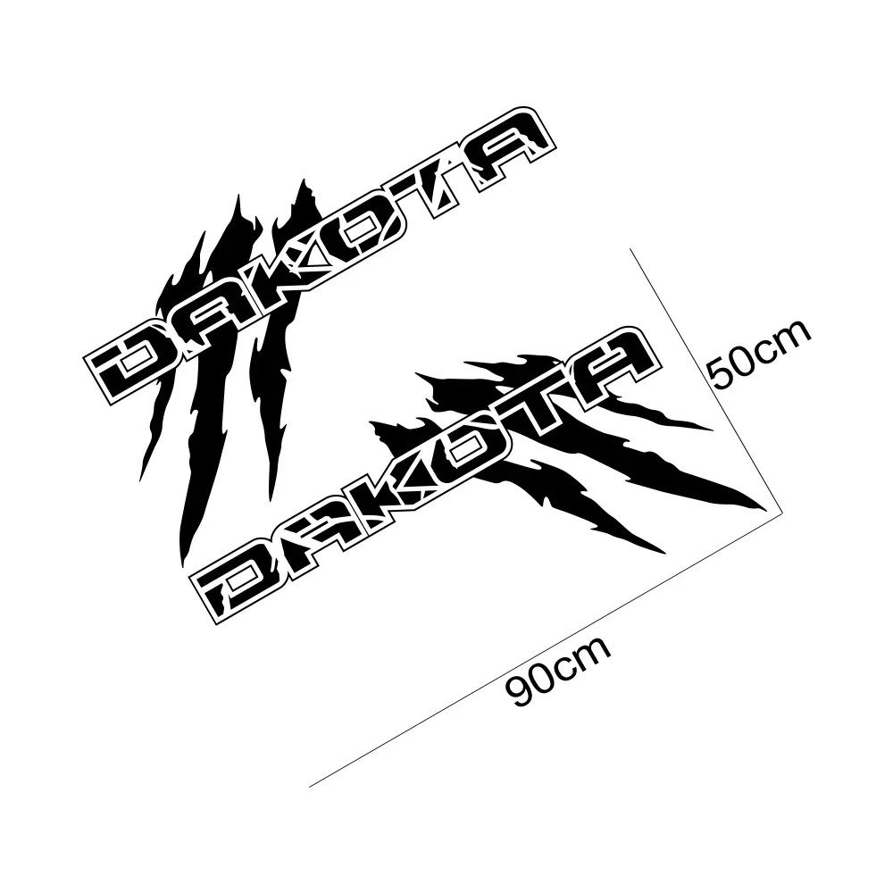 Aftermarket Claw Style Truck Bed Side Decal | Universal Pickup Body Vinyl Graph