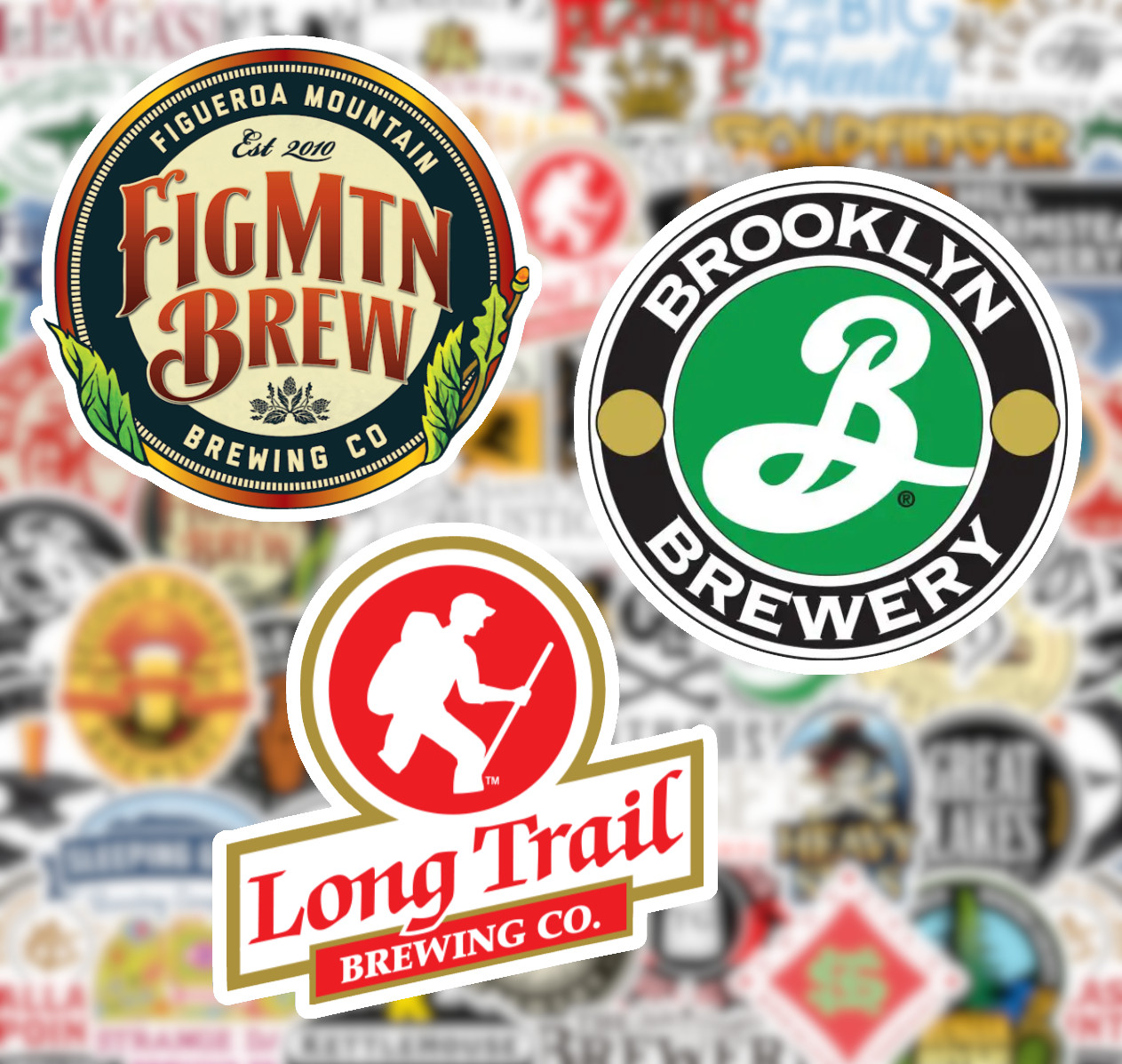 25/50 Craft Beer Sticker Pack – Matte Vinyl – Brewery Microbrew Ale
