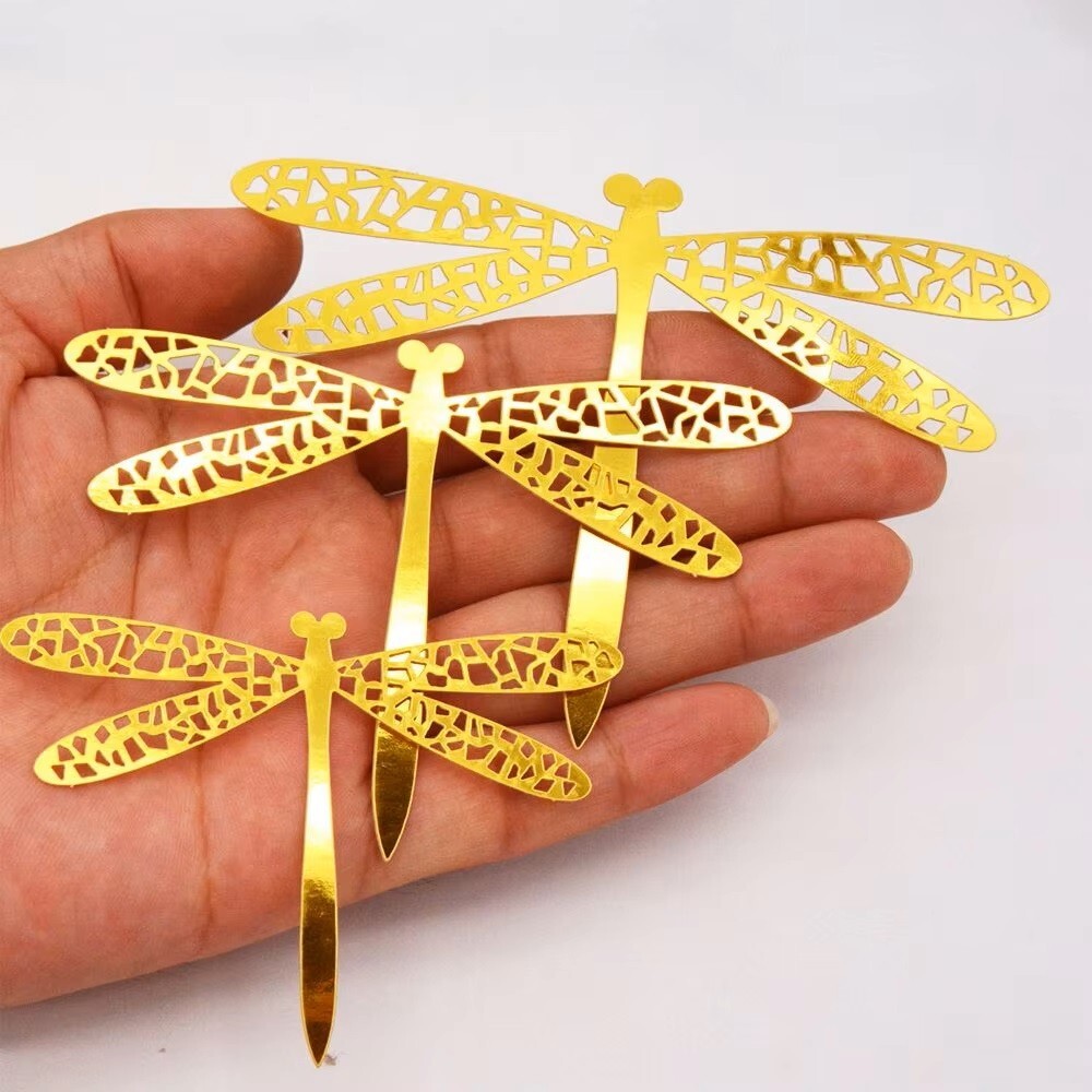 12 Pieces Gold Dragonfly stickers 3d dragonfly stickers for home decorati