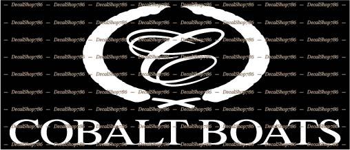 Cobalt Boats – Outdoor Sports – Vinyl Die-Cut Peel N' Stick Decals / Stickers