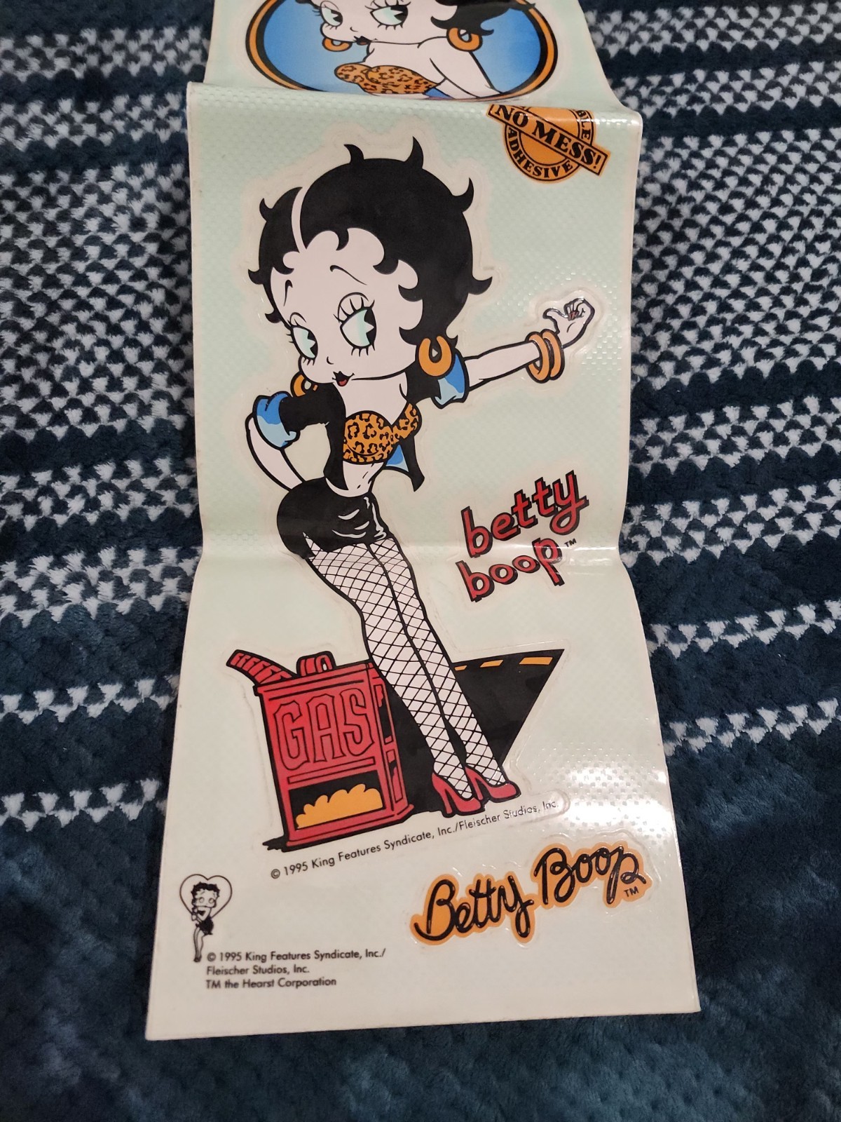 Betty Boop Police Officer Cop Vinyl Stick-On 1995 Chroma Car Window Sticker NEW