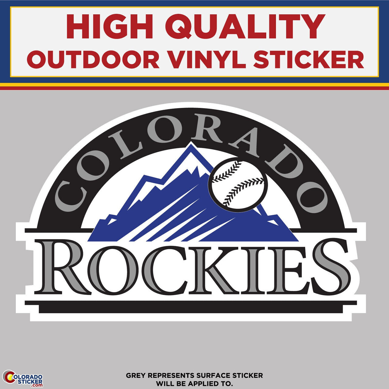 Rockies, High Quality Vinyl Stickers