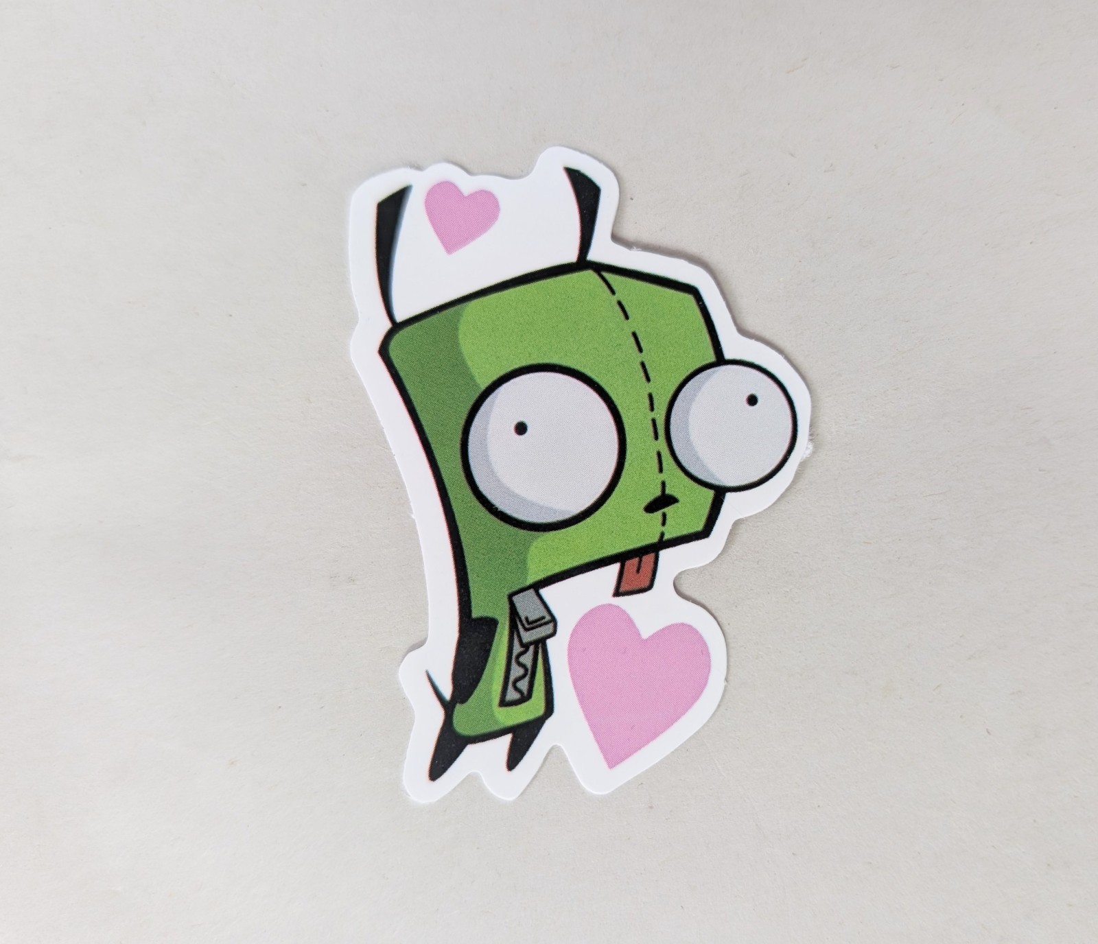 Set Of 10 Stickers Invader Zim & Gir In Dog Costume Alien Animation TV Show