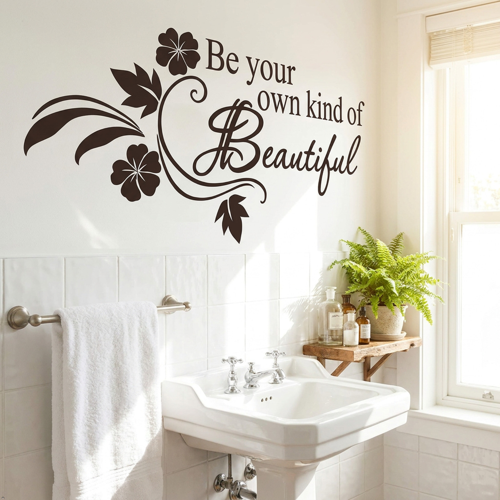 Be Your Own Kind of Beautiful vinyl Wall Art Sticker Wall Decals Home Art Decor