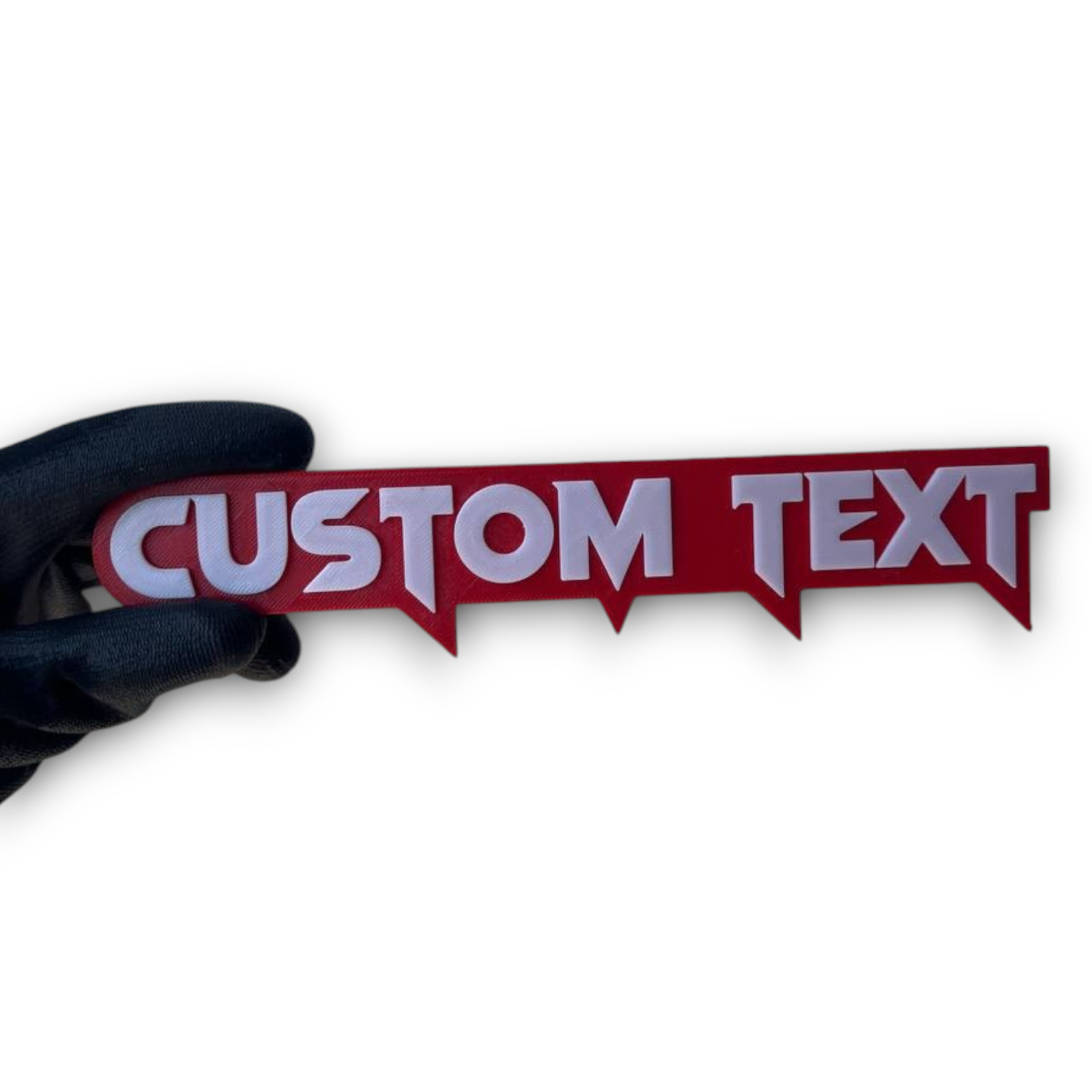 1X Custom Text Car Badge Fender Emblem 3D Printed Name Logo Gift Tailgate Decal