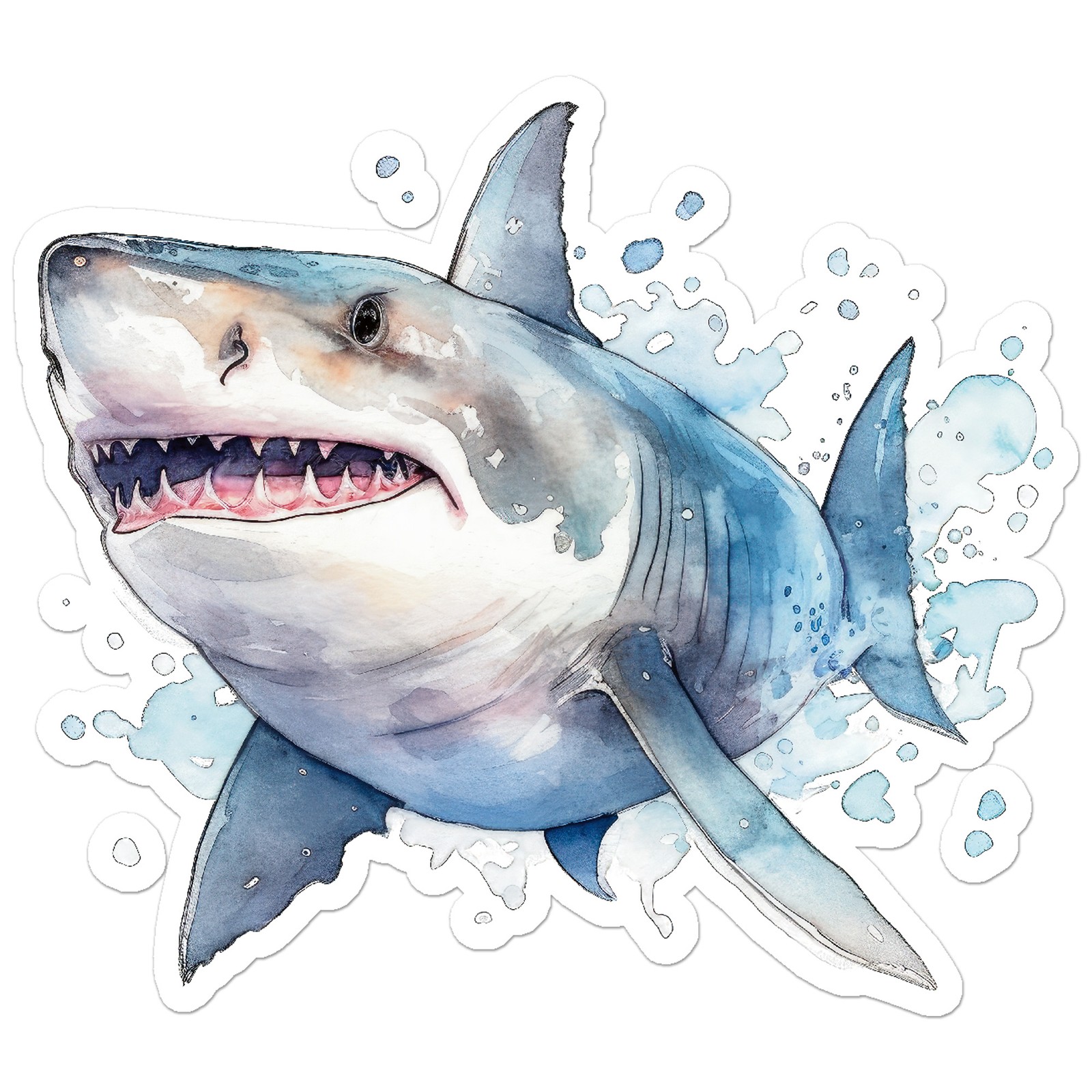 Great White Shark – Vinyl Decal Sticker – Car Window Laptop – ebn9876