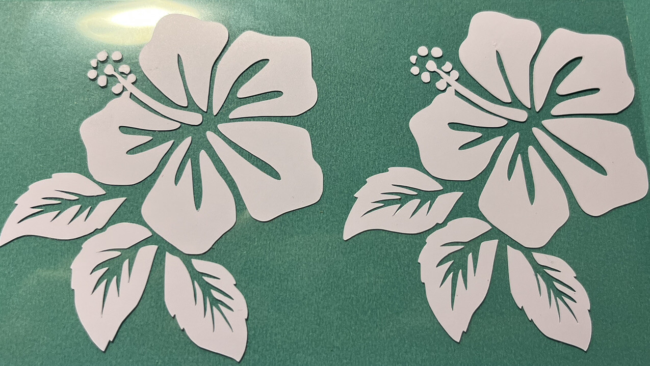 2X Accessories For Stanley Hawaiian Flower 40oz 30oz Vinyl Sticker Decal Tumbler