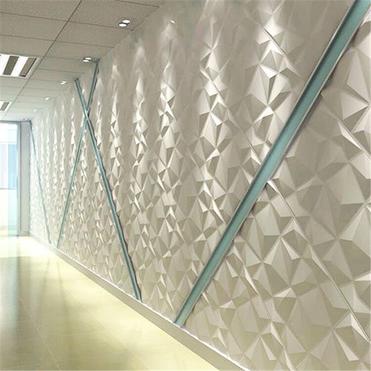 12x 3D Wall Panels PVC Geometric Brick Art Design DIY 11.8'x11.8' Wallpaper Kit