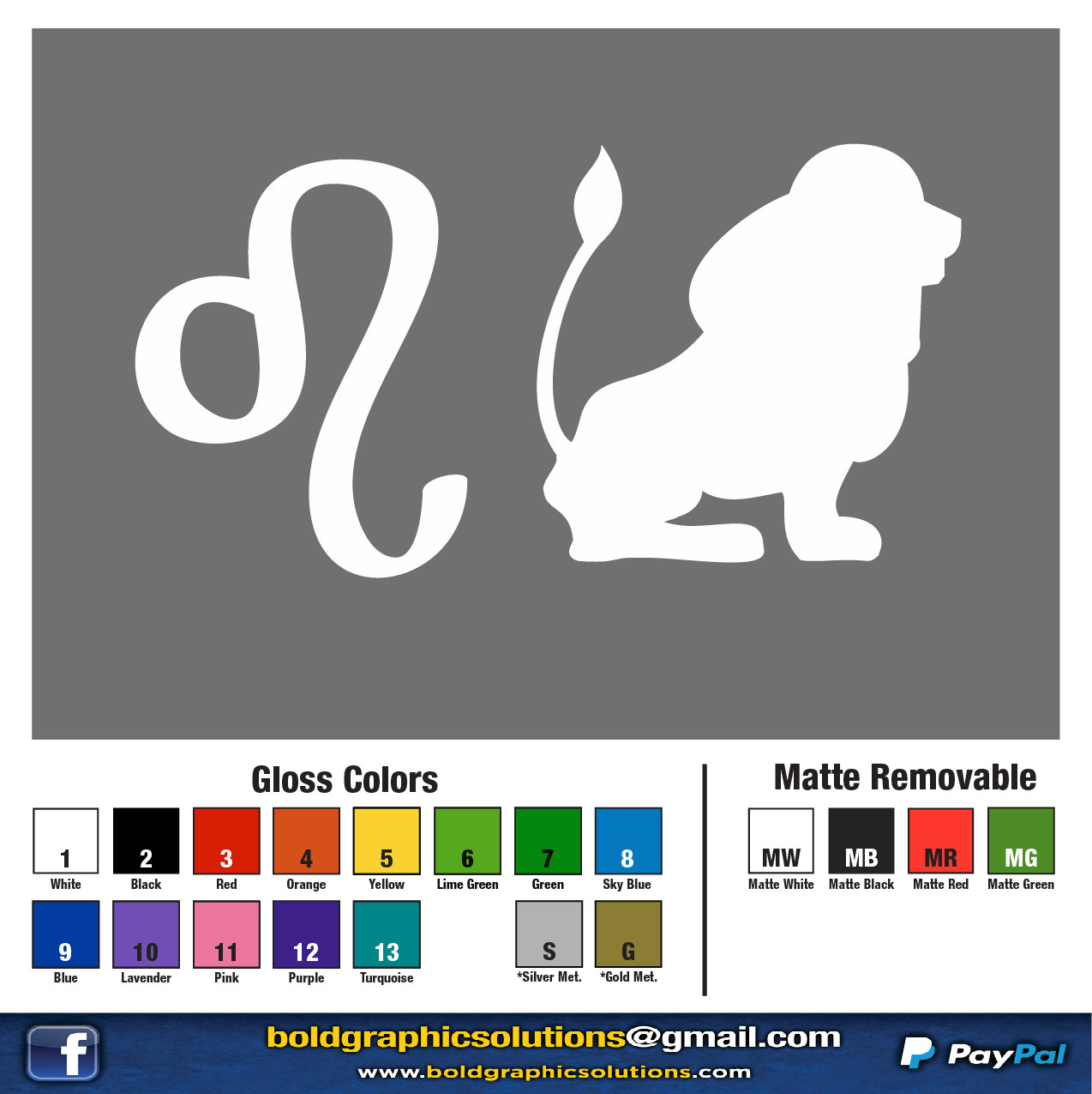3.25" Leo Set of 2 Decal Sticker Lion Astrology Zodiac Sign Witchy Vibe Life