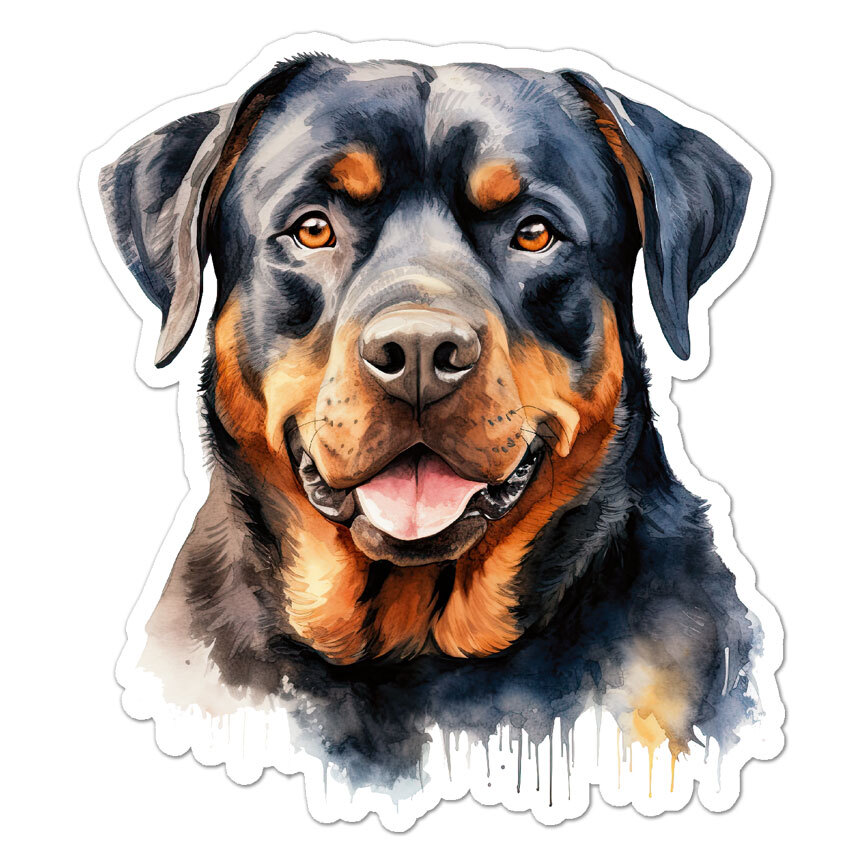 Rottweiler, Vinyl Decal Sticker, Indoor Outdoor, 3 Sizes, #9653