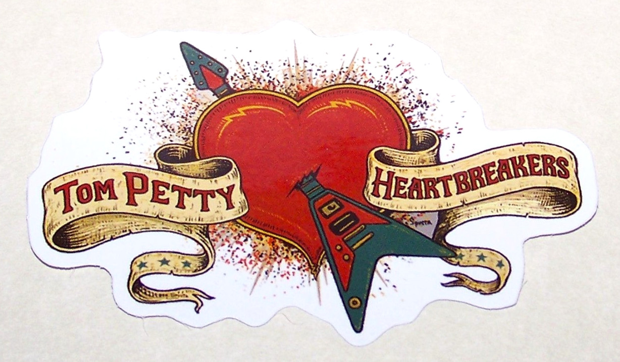 TOM PETTY – Logo Die Cut Sticker Decal Music Band Rock Tom Petty & Heartbreakers