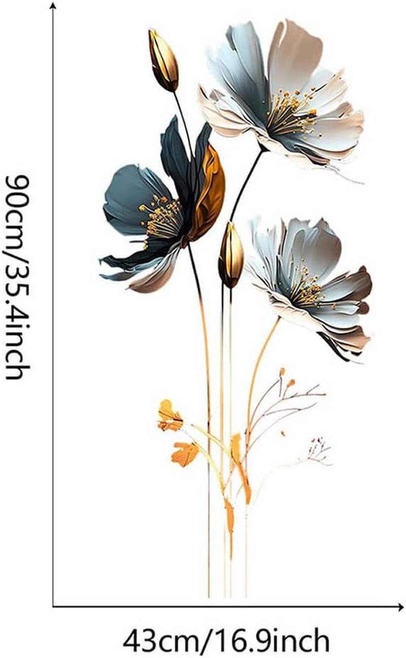 3D Wall Stickers DIY Flower Wall Decal Removable Waterproof Wall Art Decor fo…