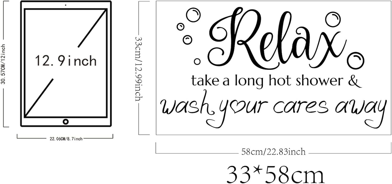 Bathroom Wall Decals Relax Shower Door Decals Bath Wall Sticker