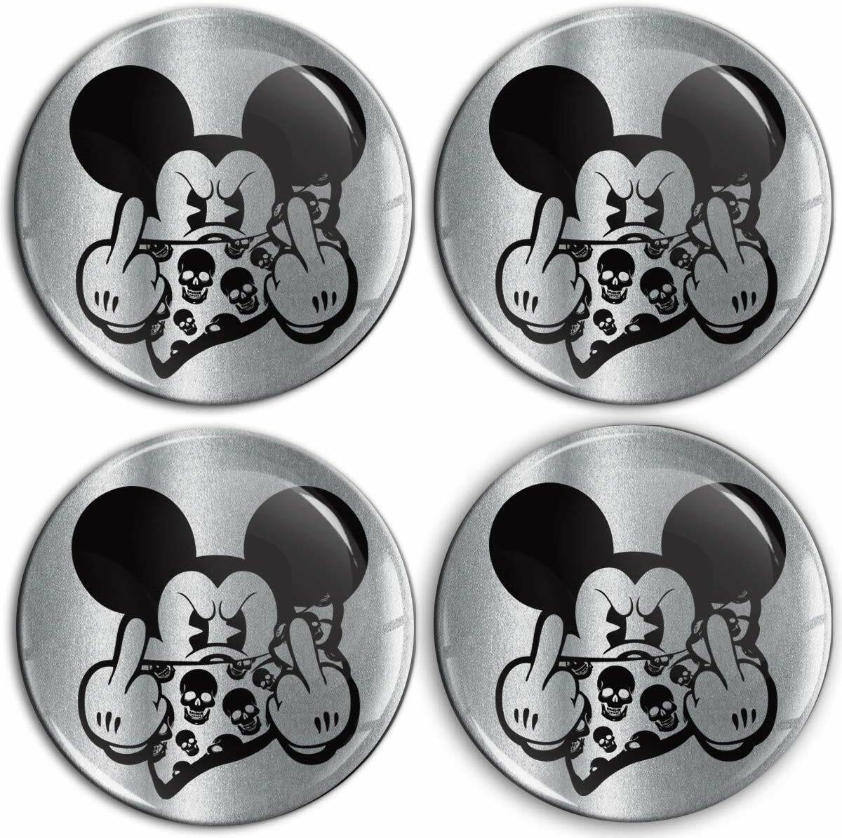 3D Domed Wheel Center Stickers – Centre Cap Gel Decals – Made in EU | A 95 X