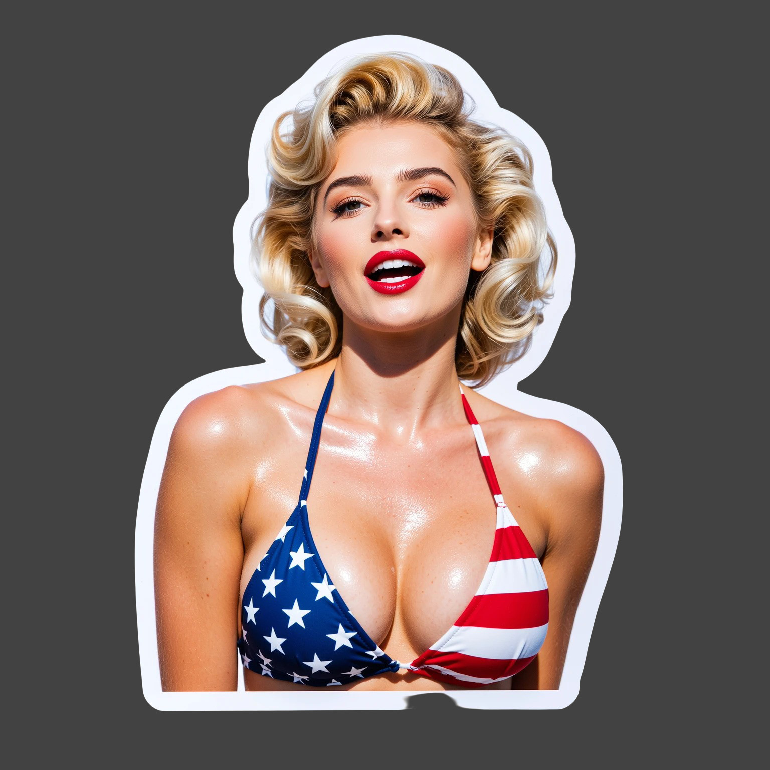 Cowgirl Pinup Girl Sticker Vinyl Decal Western Country Bikini Rodeo Tattoo