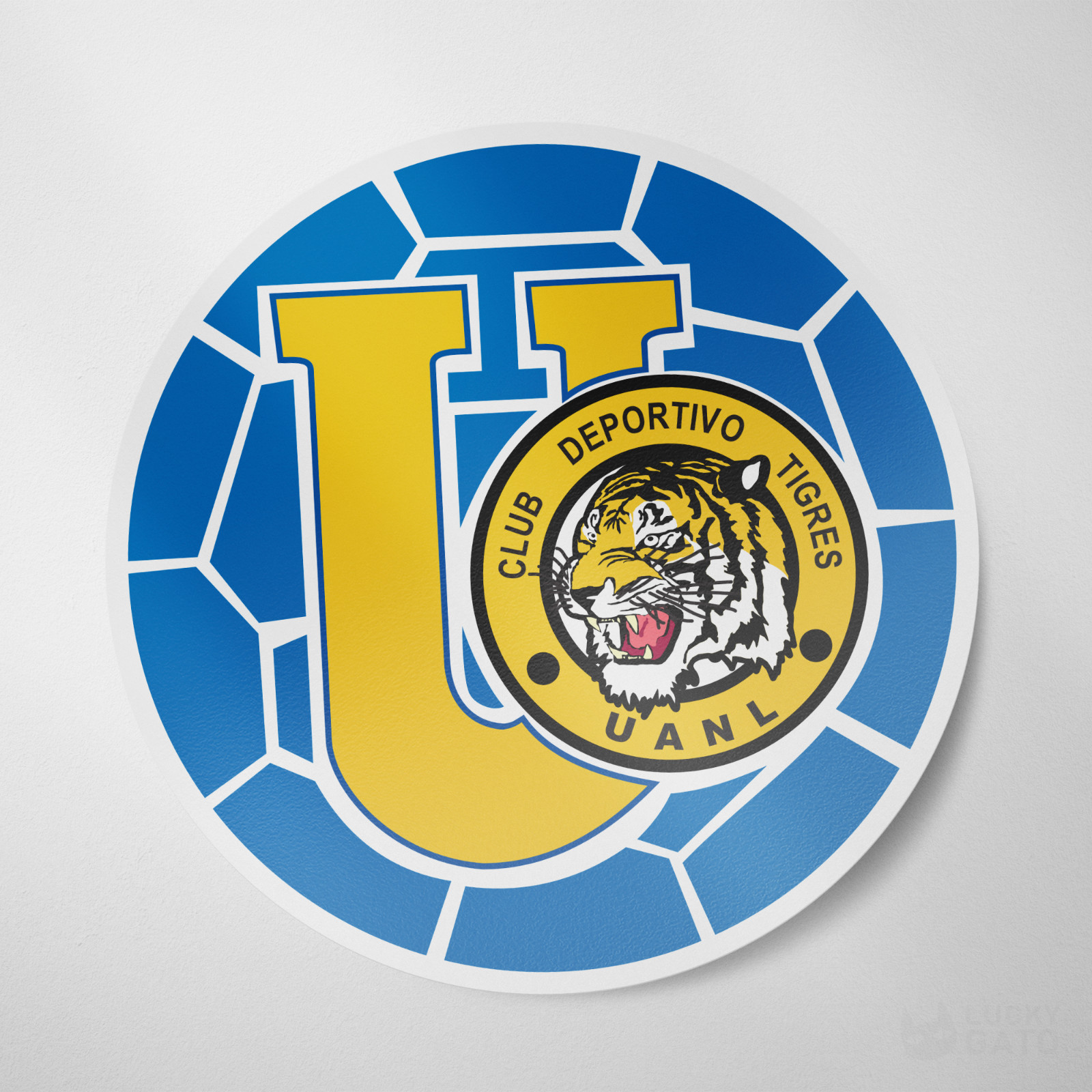 (3 Pack) Tigres UANL Monterrey Vinyl Sticker Decal Calcomania Mexico Soccer MX