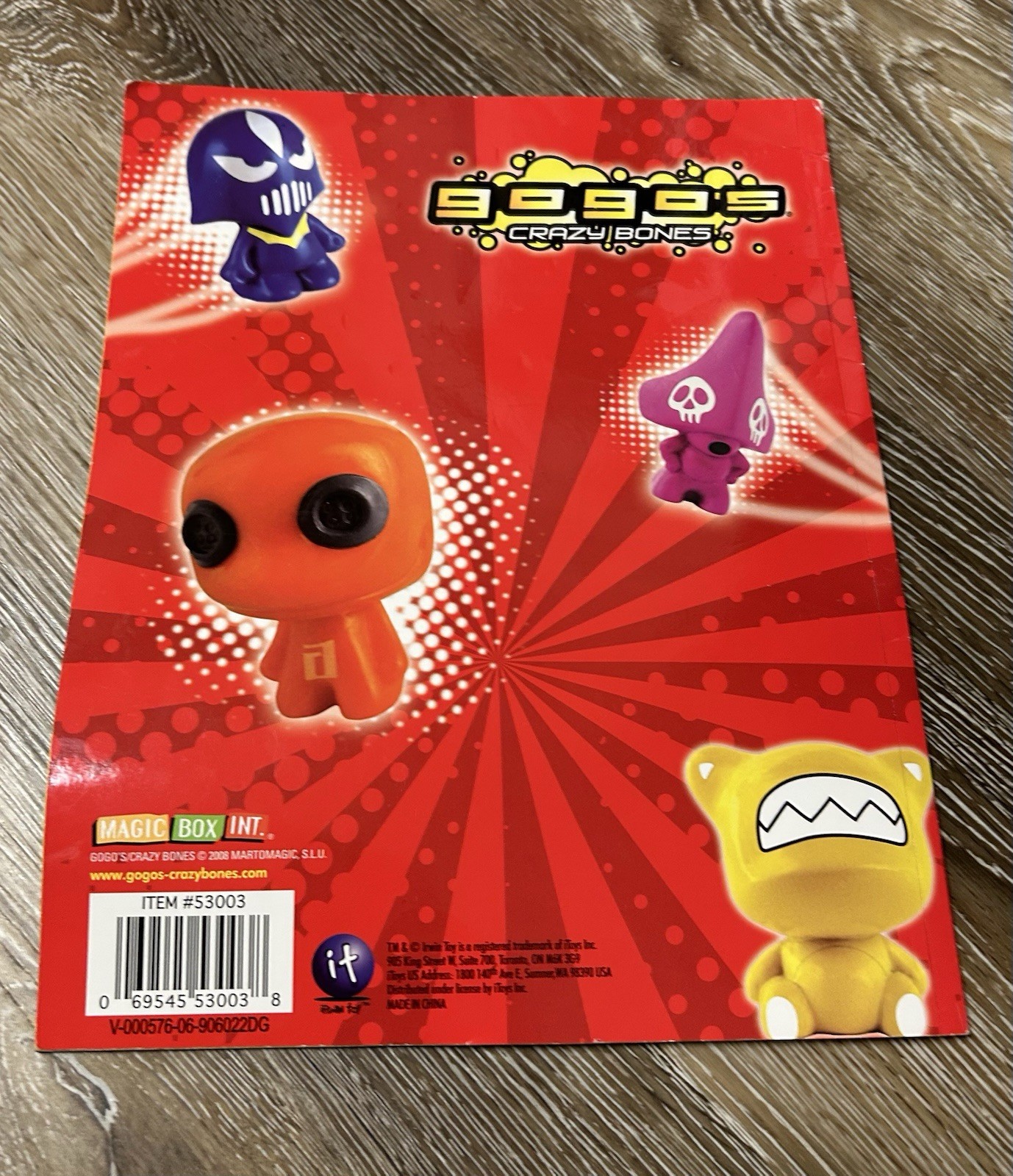 Gogo's Crazy Bones Series 1 Sticker Album -some stickers included!