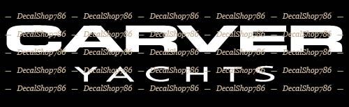 Carver Yachts II – Outdoor Sports – Vinyl Die-Cut Peel N' Stick Decals/Stickers