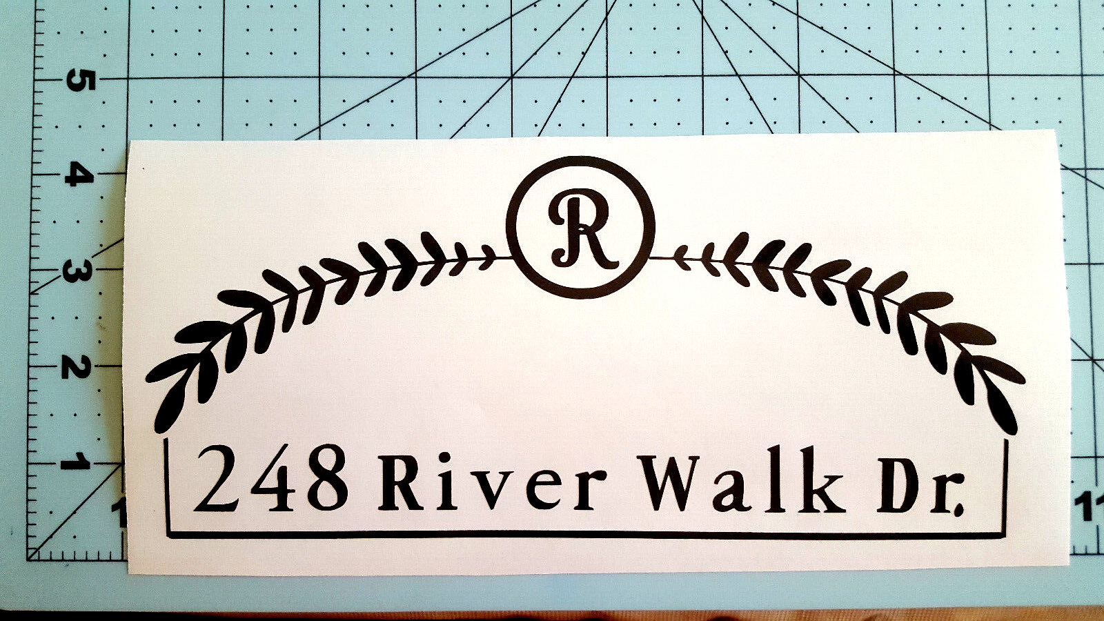 Custom Mailbox Address Vinyl Decal Sticker For Numbers Monogram Lettering