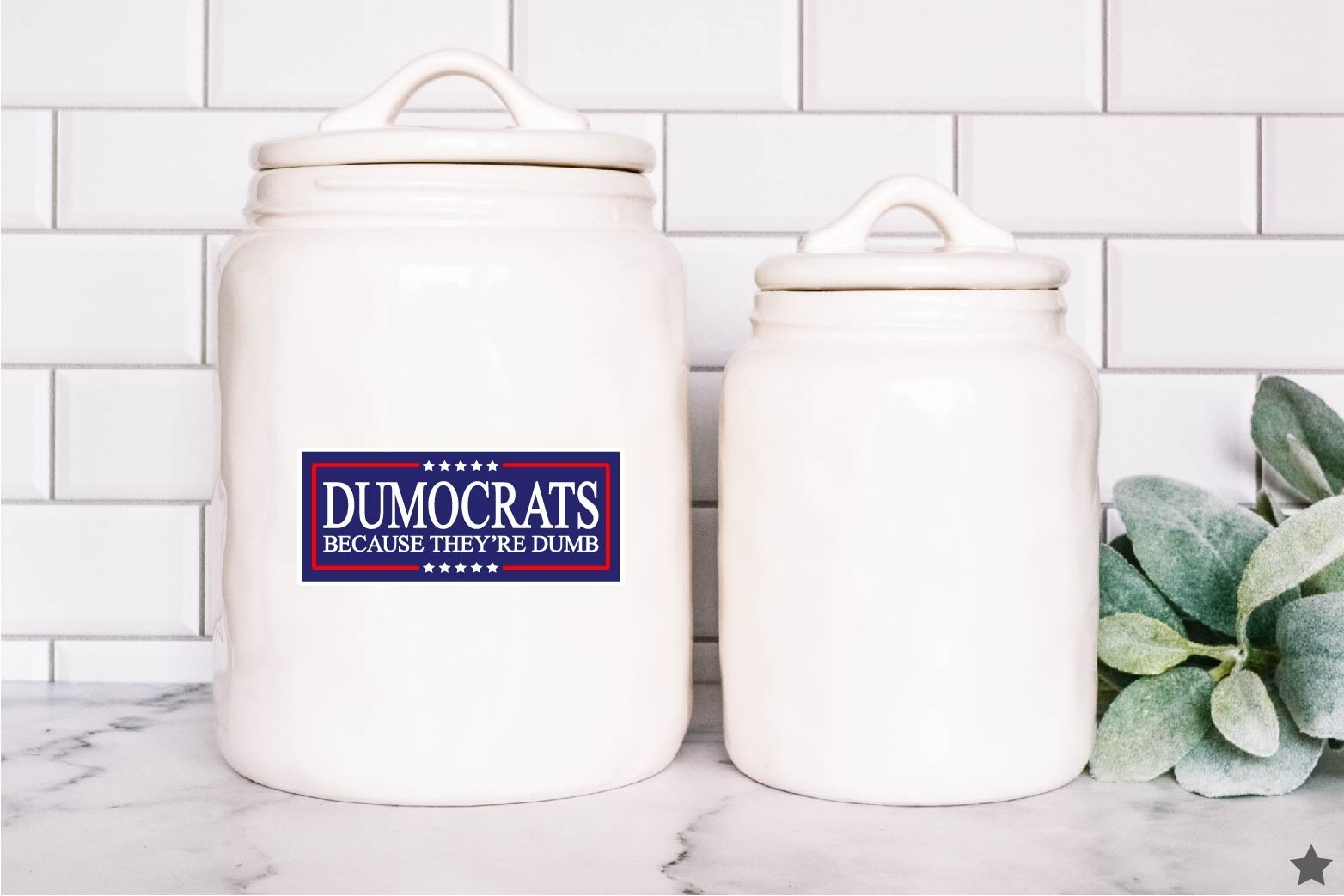 Dumocrats Decal Sticker President Trump Nickname Liberals MAGA Funny Political