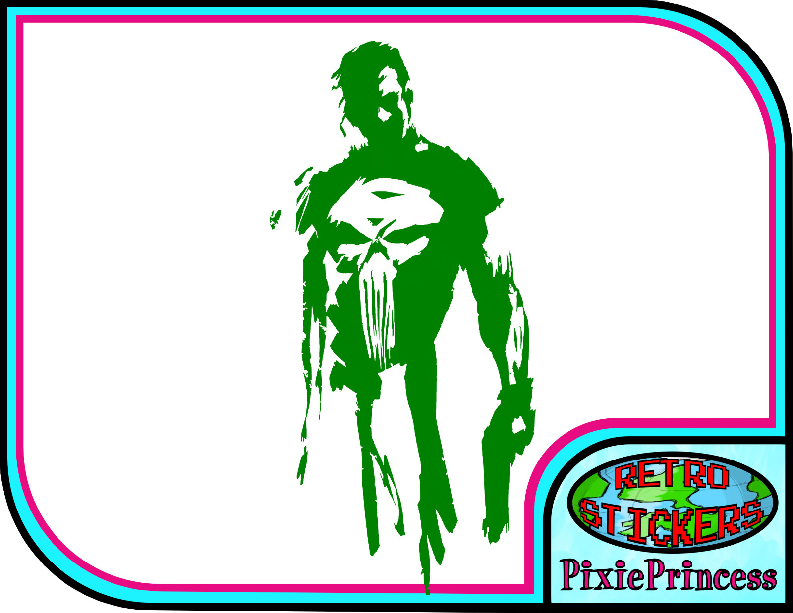Marvel The Punisher Frank N Vinyl Sticker Car Bike Truck Window Wall Art Comic