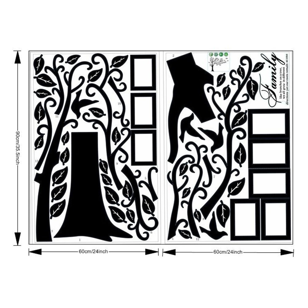 For Home Wall Decoration Wall Decal For Pictures Memory Tree 180x250CM DIY