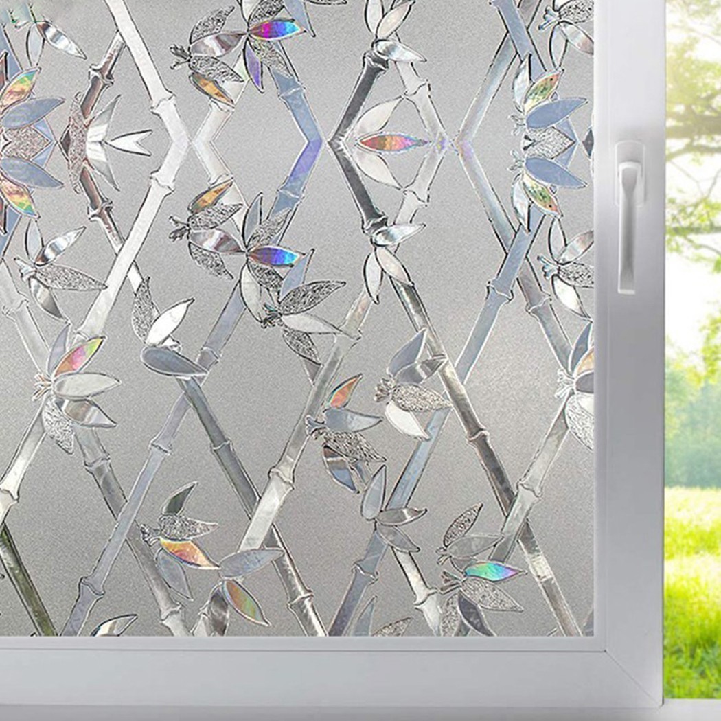 Roll Privacy Window Glass Film Sticker Static Cling 3D Frosted Stained 45*100CM