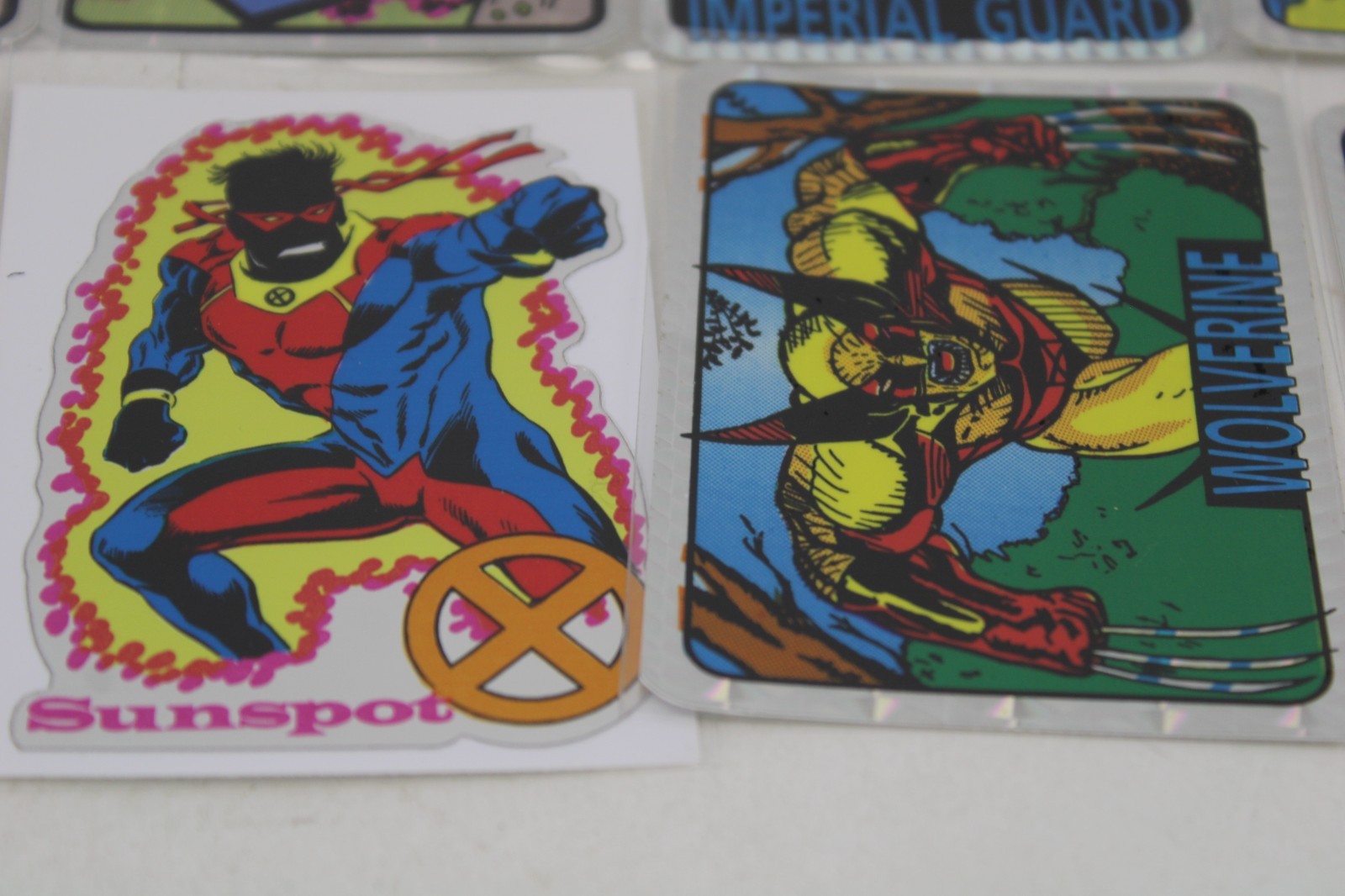 Lot: 32 Vtg Marvel X-Men Foil Prism 90s Vending Machine Stickers Kodak Rare Mint