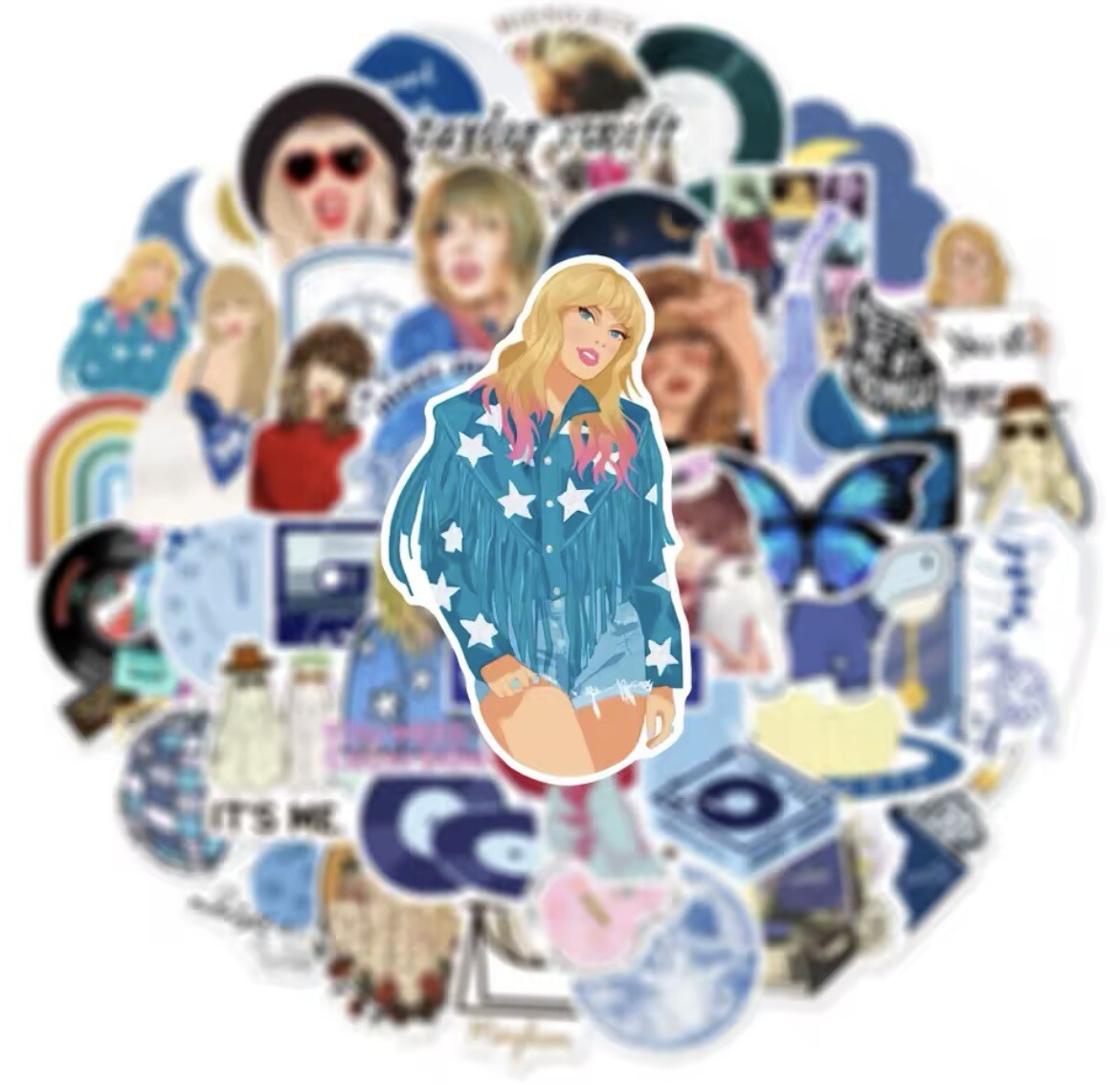 Popstar Girls Tour Stickers 50pk Mixed Popstar Eras Stickers Fun FREE SHIPPING