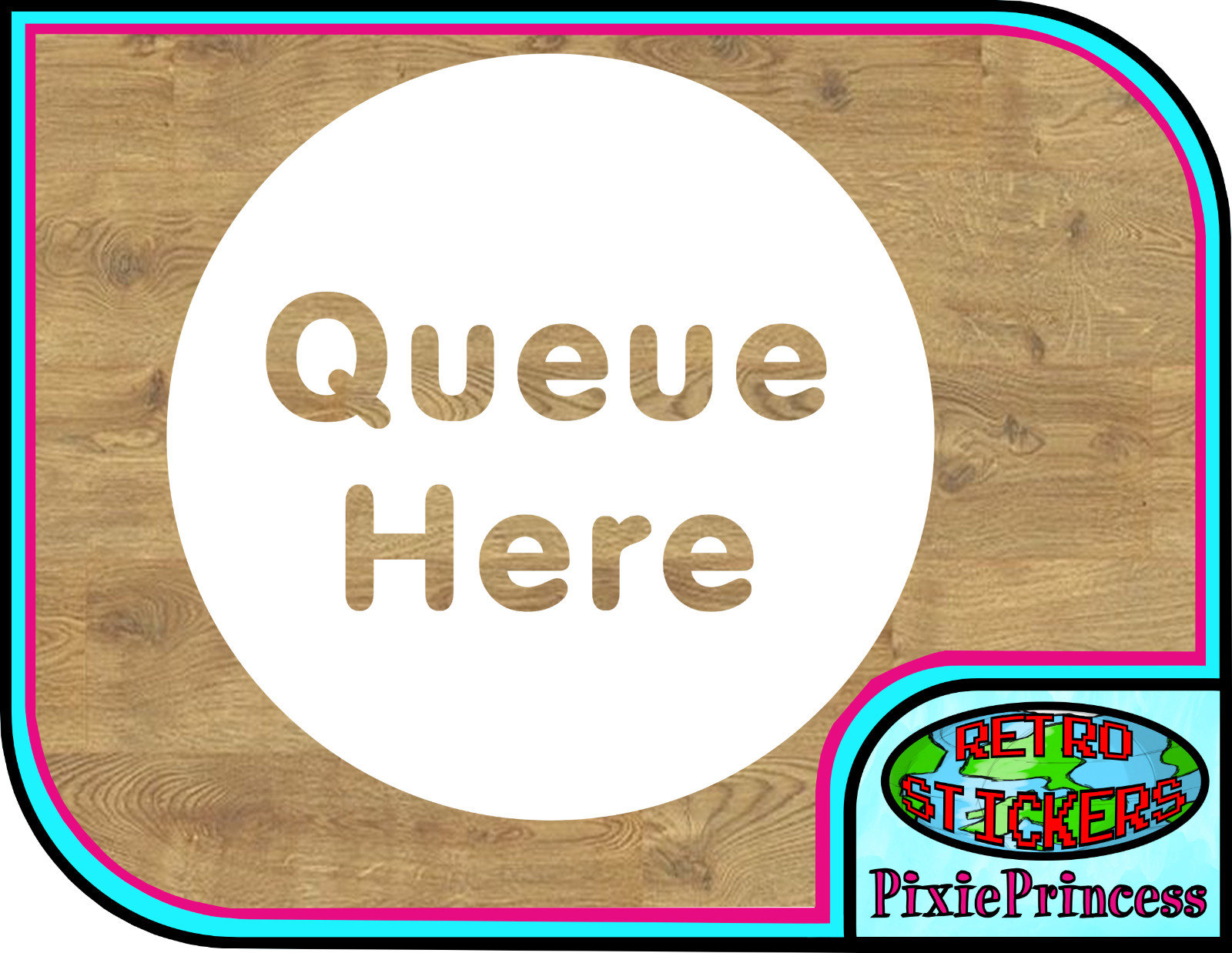 Social Distancing Floor Sticker R Vinyl Store Shop Decal Queue Place Marker Safe