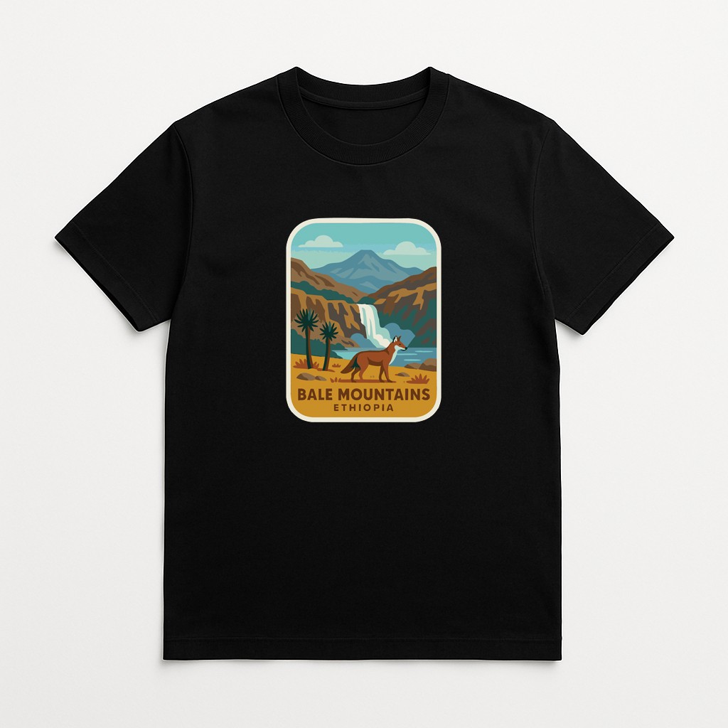 Bale Mountains Ethiopia Iron On Heat Transfer Vinyl HTV World National Parks