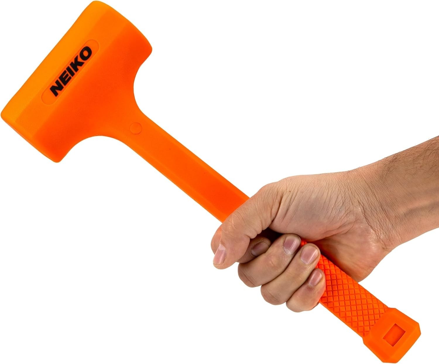 02888A Dead Blow Hammer Set, 3pc Neon Orange Deadblow Mallet, 1lb, 2lb, 3lb Hamm
