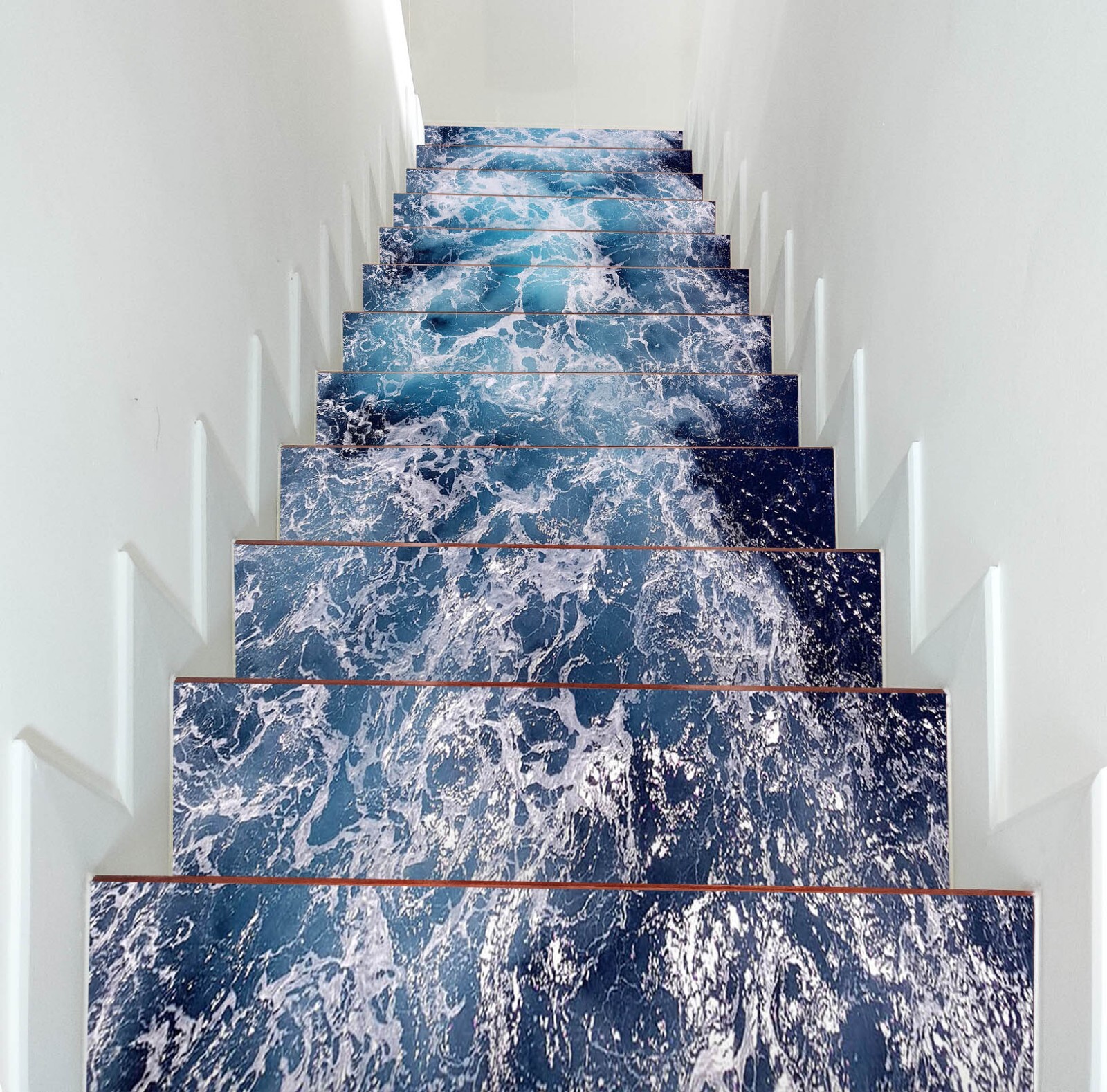 3D Sea Freedom W146 Stairs Risers Decoration Photo Mural Vinyl Wallpaper Vera