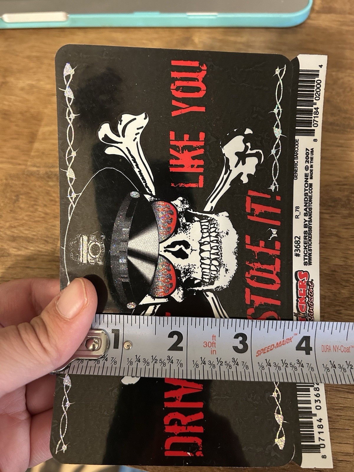 Drive It Like You Stole It Vinyl Sticker Stickers By Sandstone 2007 #3682 Skull